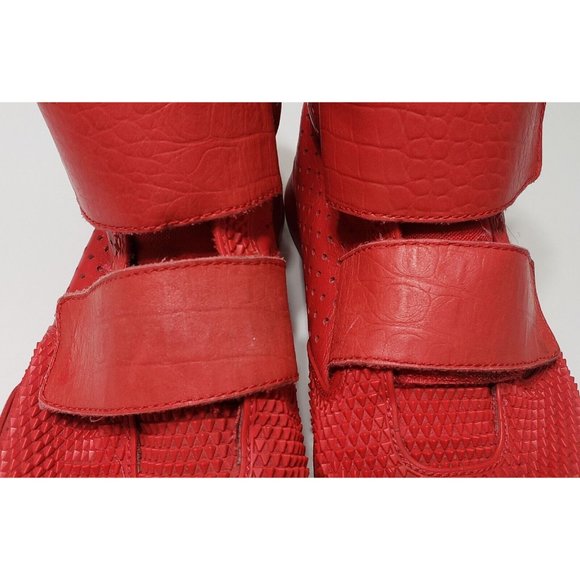 Nike Flystepper 2k3 Sneaker Mens Size 8 Hight Top 2 Strap Red - Picture 9 of 11